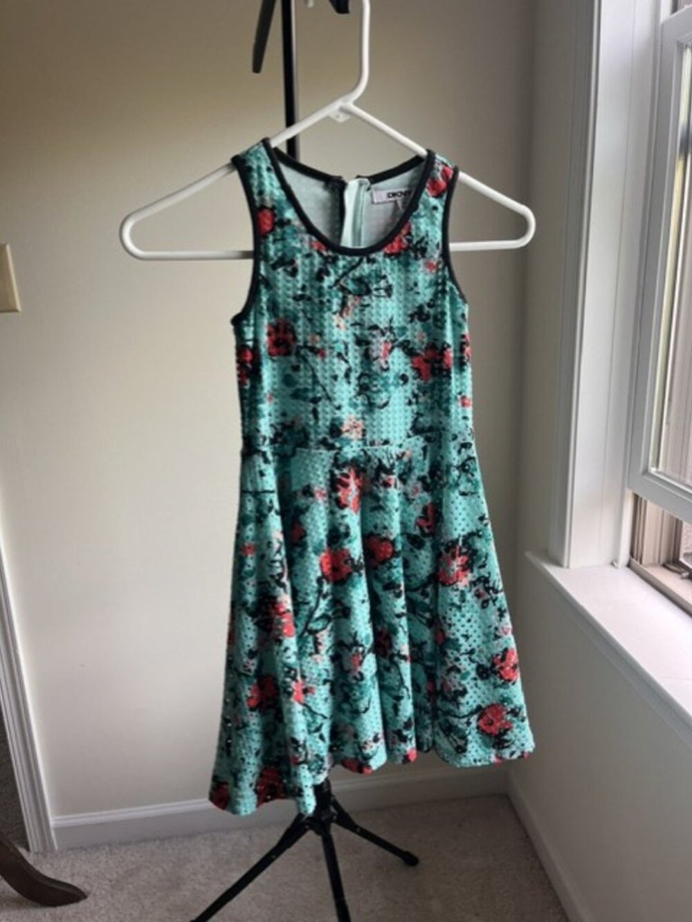 DKNY floral, sleeveless dress- Youth S